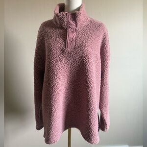 Old Navy Cozy Sherpa Pullover - Dusty Rose